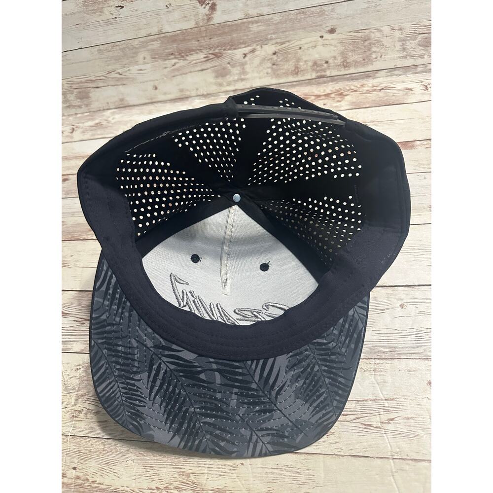 Cravin Golf Baseball Cap Hat Adjustable One Size O/S Snap Back Black Gray Mesh - Picture 5 of 6